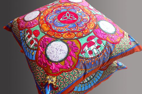 Mushroom Magic Soft Velvet Cushion Cover