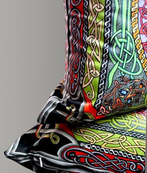 Celtic Wolf Soft Velvet Cushion