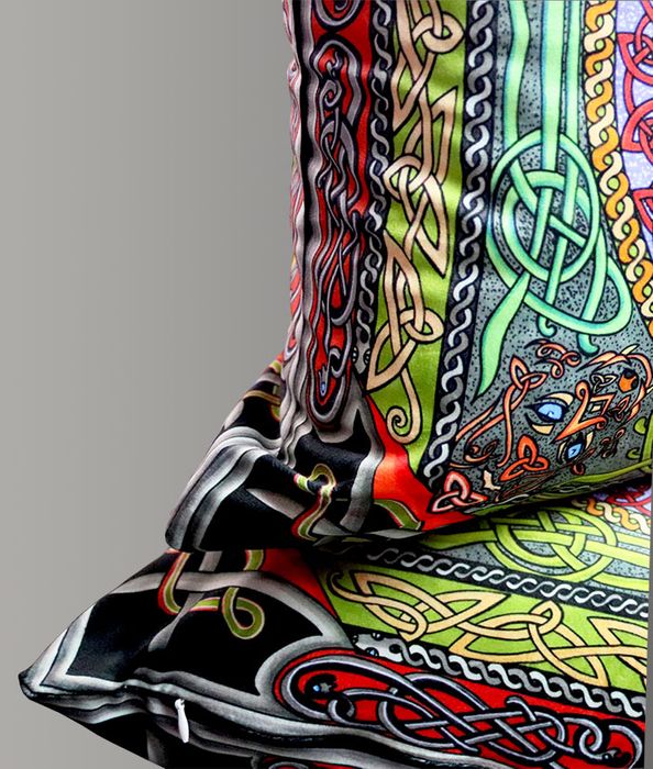 Celtic Wolf Soft Velvet Cushion