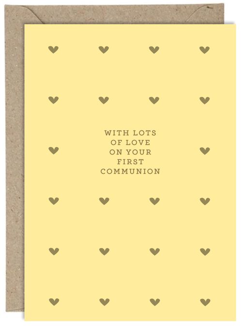 With Lots of Love on Your First Communion