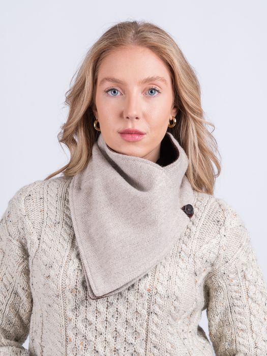 Womens Tweed Snood Scarves 