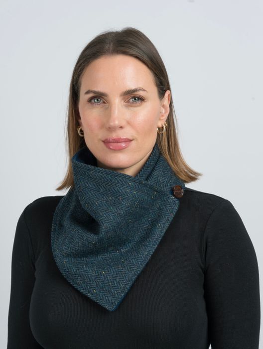 Womens Tweed Snood Scarves 