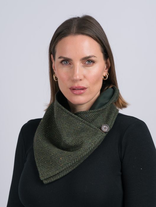 Womens Tweed Snood Scarves 