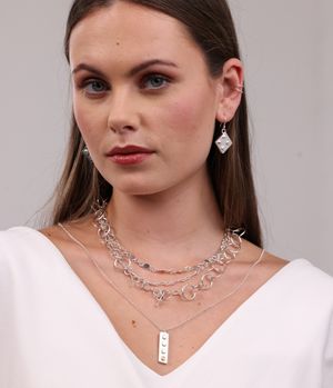 Sterling Silver Lego Earrings, Necklace and Handmade Chains - Limited Edition