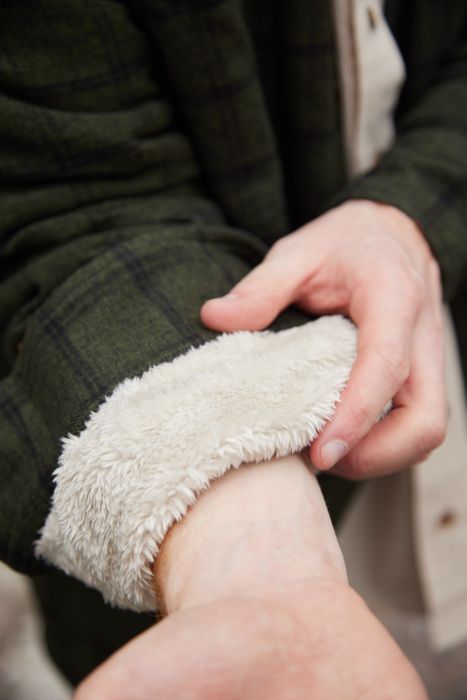 Flannel Fleece Lined Shirt - Forest Green Black Check (LV15)