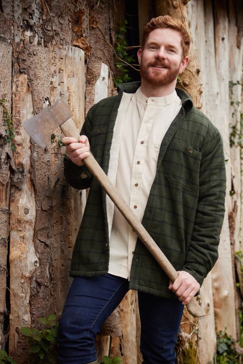 Flannel Fleece Lined Shirt - Forest Green Black Check (LV15)