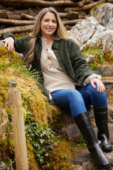 Flannel Fleece Lined Shirt - Forest Green Black Check (LV15)