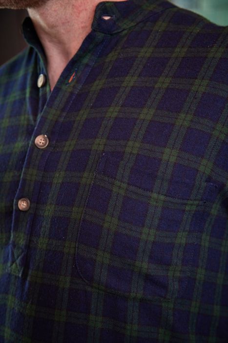 Flannel Nightshirt - Green Tartan Blackwatch (LV6)