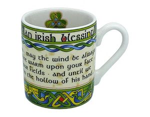 Irish Weave Blessing Espresso Mug