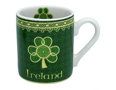 Shamrock Spiral Espresso Mug