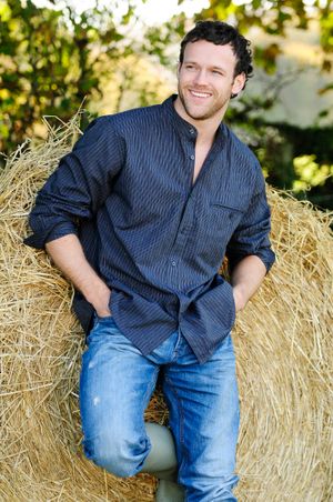 Comfort Cotton Grandfather Shirt - Navy and White Stripe (FL18)