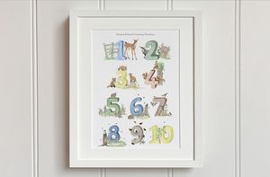 Irelands Numbers Nursery Print