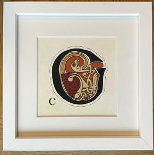 Alphabet Letter Prints inspired by the Book of Kells