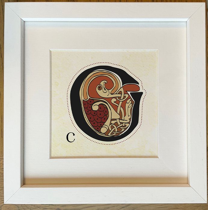 Alphabet Letter Prints inspired by the Book of Kells