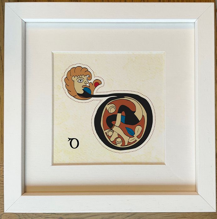 Alphabet Letter Prints inspired by the Book of Kells