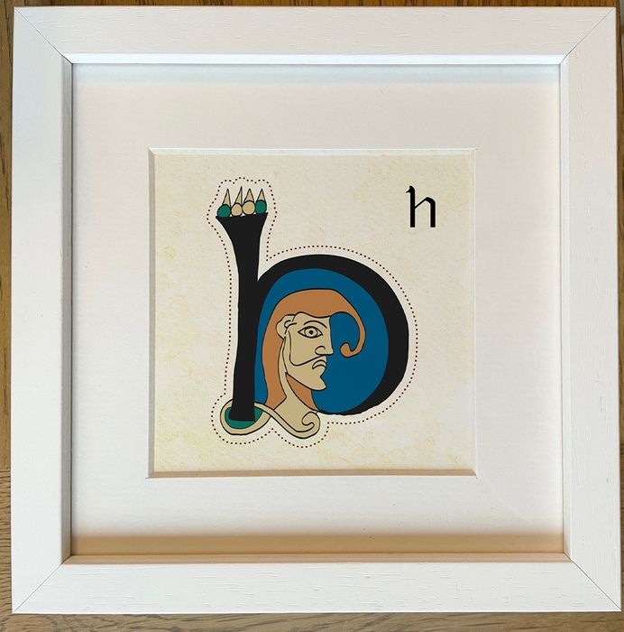 Alphabet Letter Prints inspired by the Book of Kells
