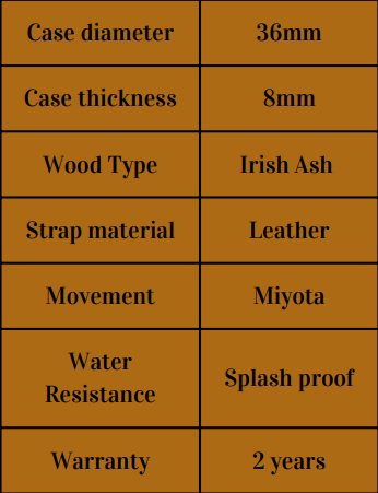 Ladies Irish Ash Watch 