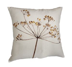 Cow Parsley Cushion Irish Linen 50 x 50cm