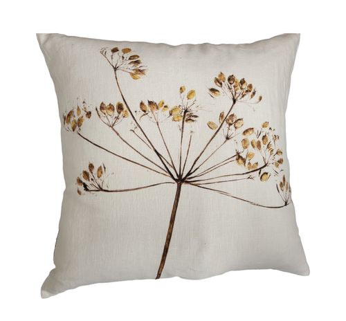 Cow Parsley Cushion Irish Linen 50 x 50cm