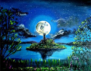 Full moon, Mcdermotts Castle