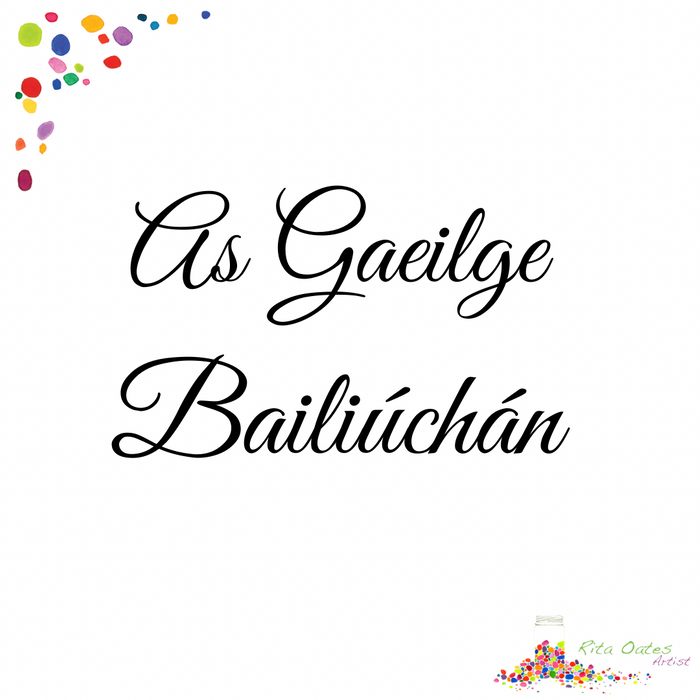 As Gaeilge Bailiúchán