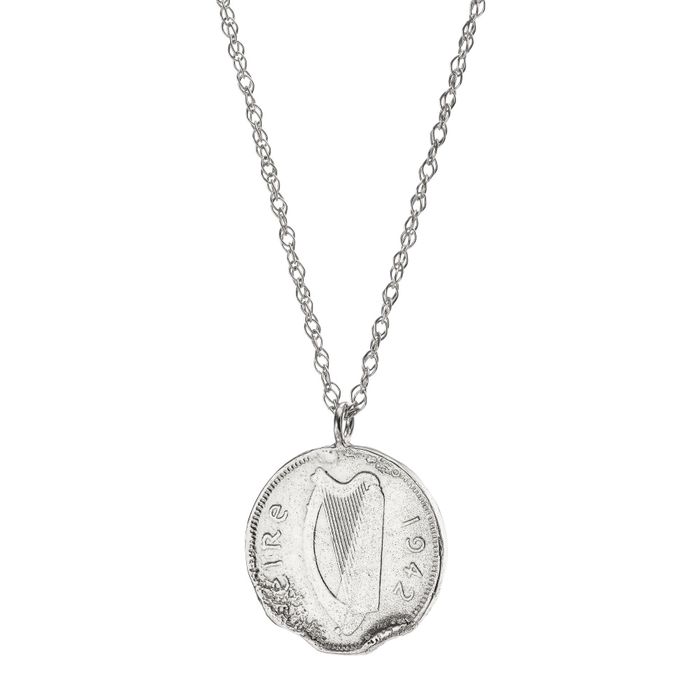 3 Pence Irish Coin Necklace