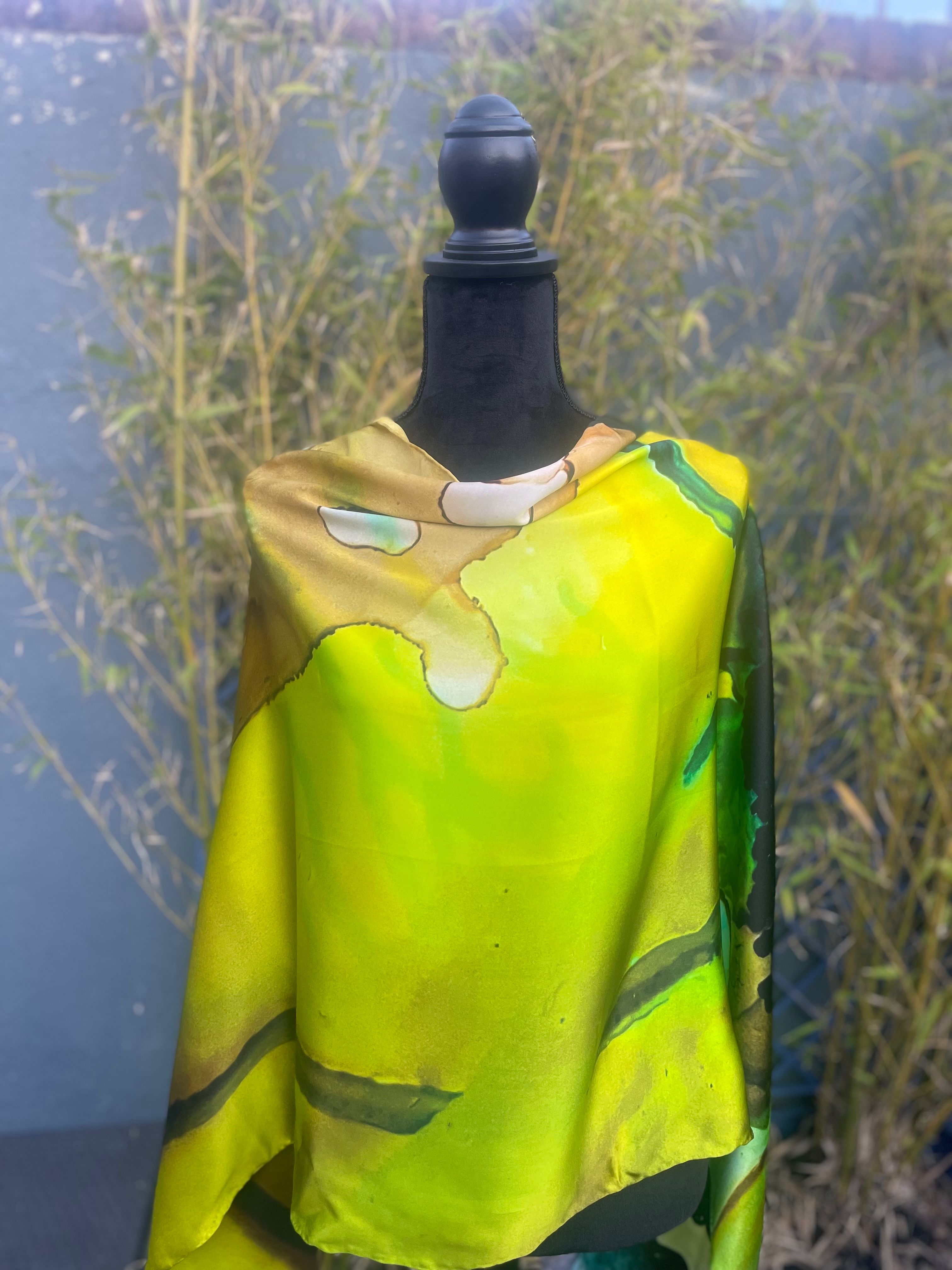 Silk Satin Scarf- Ambience