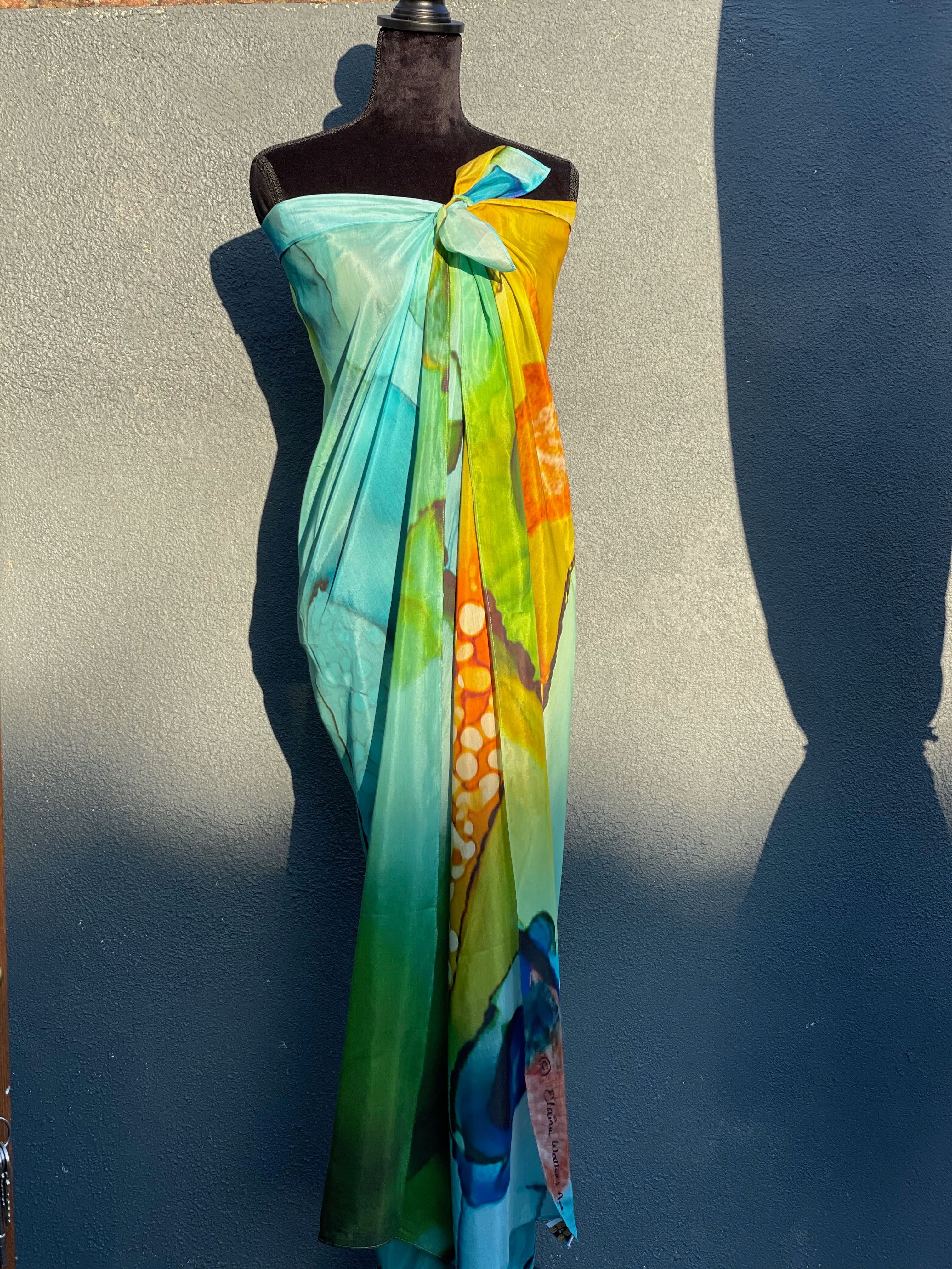 Silk Cotton Sarong - Colour My World