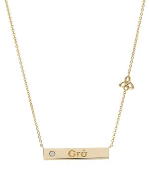 14kt Gold Vermeil Gra Trinity Necklace