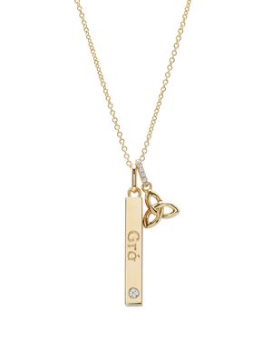 14kt Gold Vermeil Gra Trinity Necklace