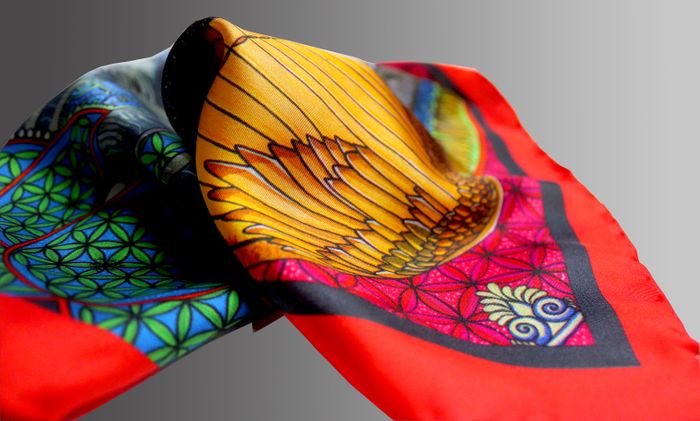 Elephant Guardians 45cm Silk Scarf