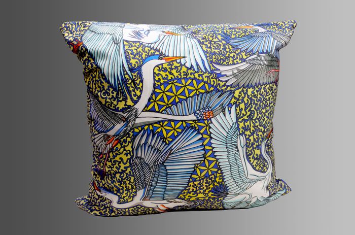 Herons & Great Egrets Soft Velvet Cushion
