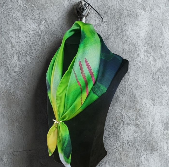 Pathways -Silk Twill Scarf