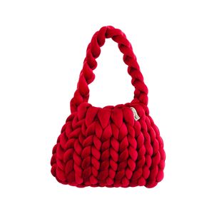 Mini velvet Cake Bag Burgundy