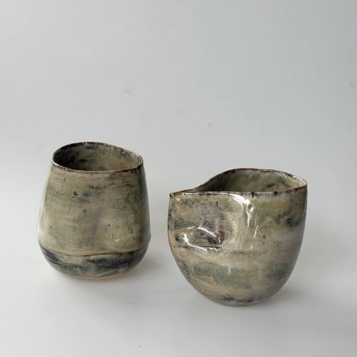 stoneware tumblers