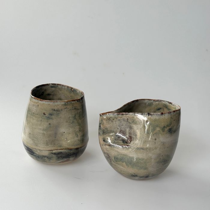 stoneware tumblers