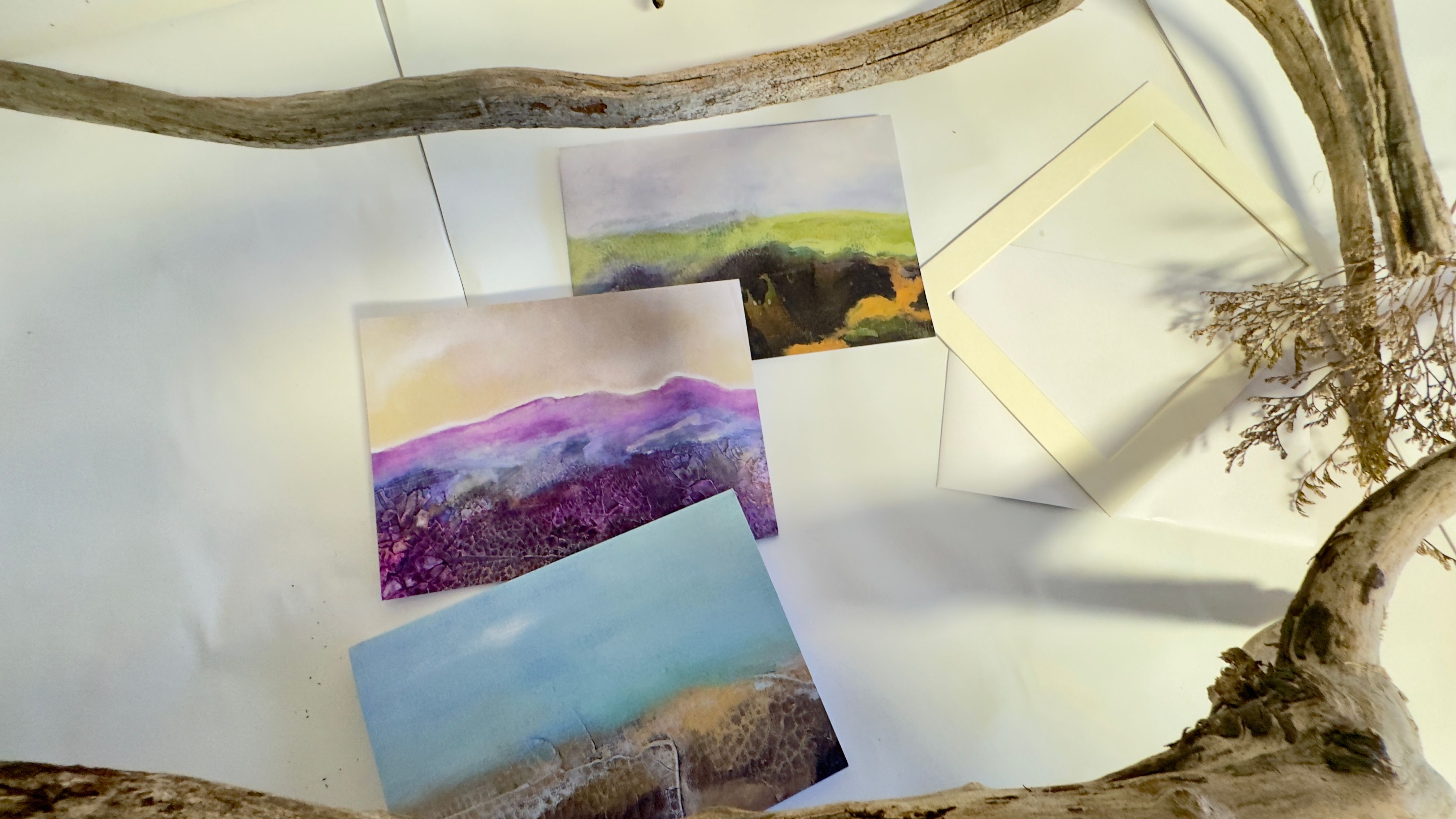A Little Piece of the West — Set of Three Art Cards