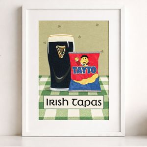 Irish Tapas Original Art Print by Beatrice Rose Design