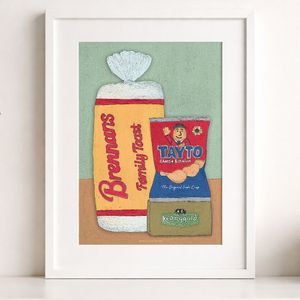 Crisp Sandwich Original Art Print by Beatrice Rose Desig