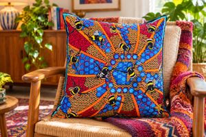 Sacred Bees Soft Velvet Cushion