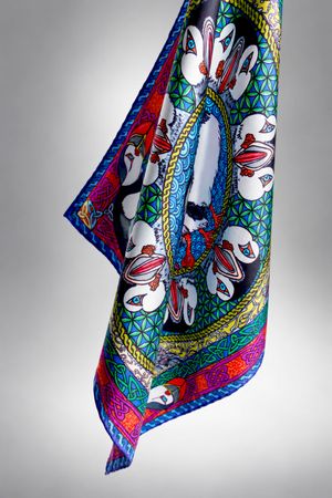 Puffin Magic 45cm Silk Scarf