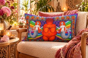 Venus of Willendorf Soft Velvet Cushion