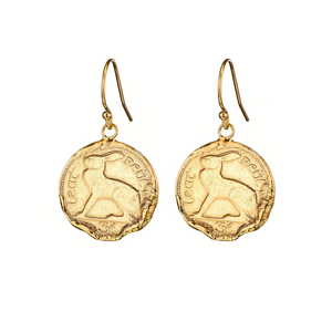The 3 Pence Irish Coin Earrings