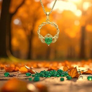 Vermeil Claddagh Pendant by Boru
