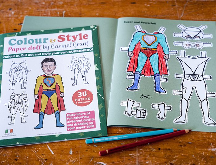Superhero Paper Doll Book - RRP €15