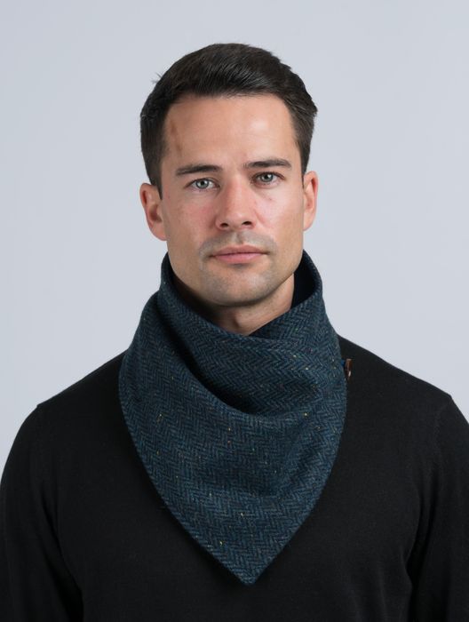 Mens Tweed Snood Scarves 