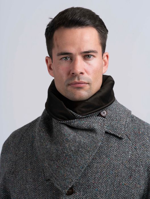 Mens Tweed Snood Scarves 