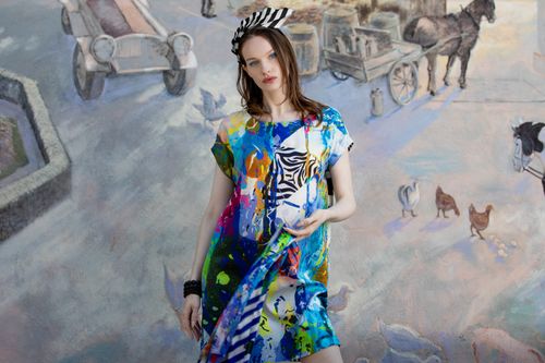 100% Silk Shift Dress