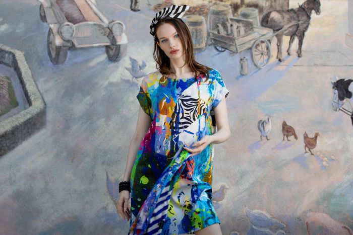 100% Silk Shift Dress