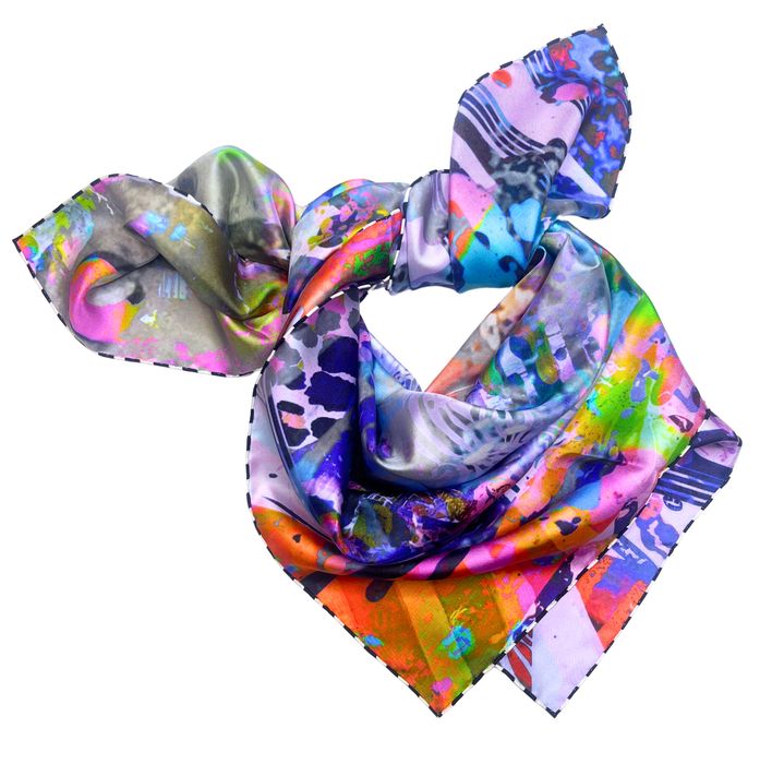 100% Silk Square Scarf